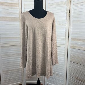 Pure Jill Diagnonal Knit Tunic Top Medium